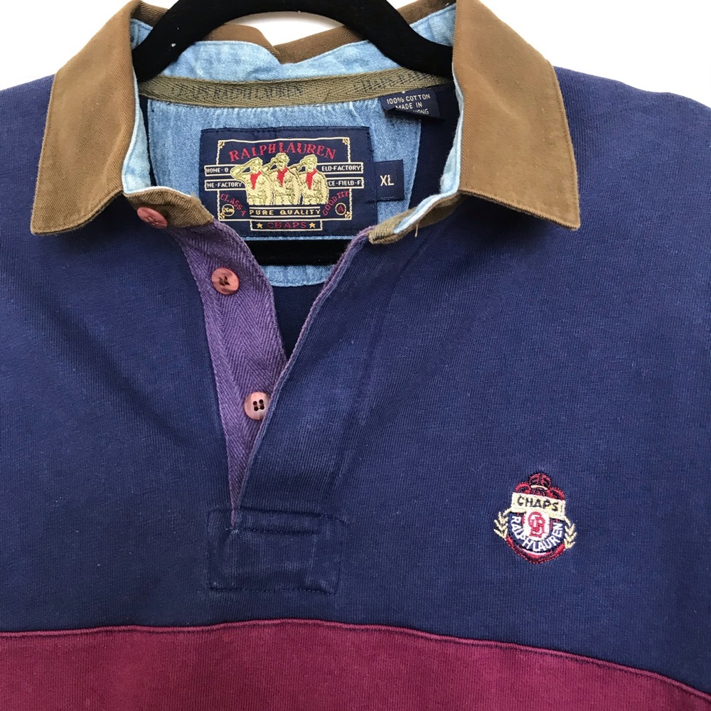 VINTAGE Ralph Lauren Rugby Color Block Polo UO